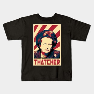 Margaret ThatcherRetro Propaganda Kids T-Shirt